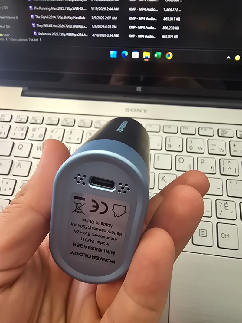 ماساژور تفنگی پاورولوژی Powerology Ultra-Mini Travel Massager PSM011