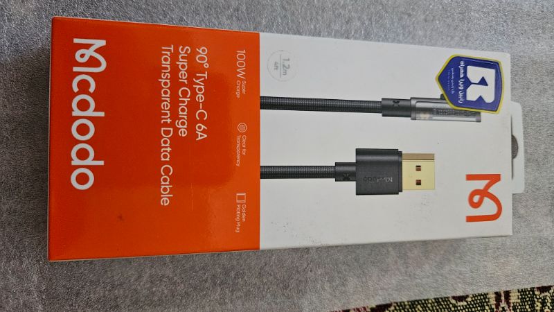 کابل Type C مک دودو Mcdodo CA-3380 توان 6 آمپر و طول 1.2 متر