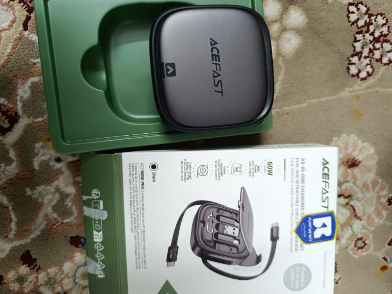 پک کابل چند منظوره ایس فست ACEFAST J3 Acewire Pro توان 60 وات همراه با کابل جمع‌شونده