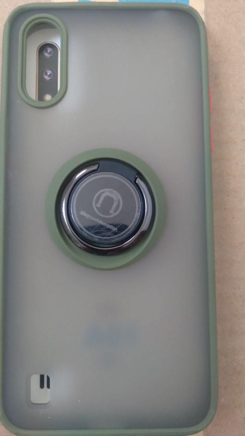 قاب مات هیبریدی انگشتی Samsung Galaxy A01 / A015 Matte Hybrid Ring Case