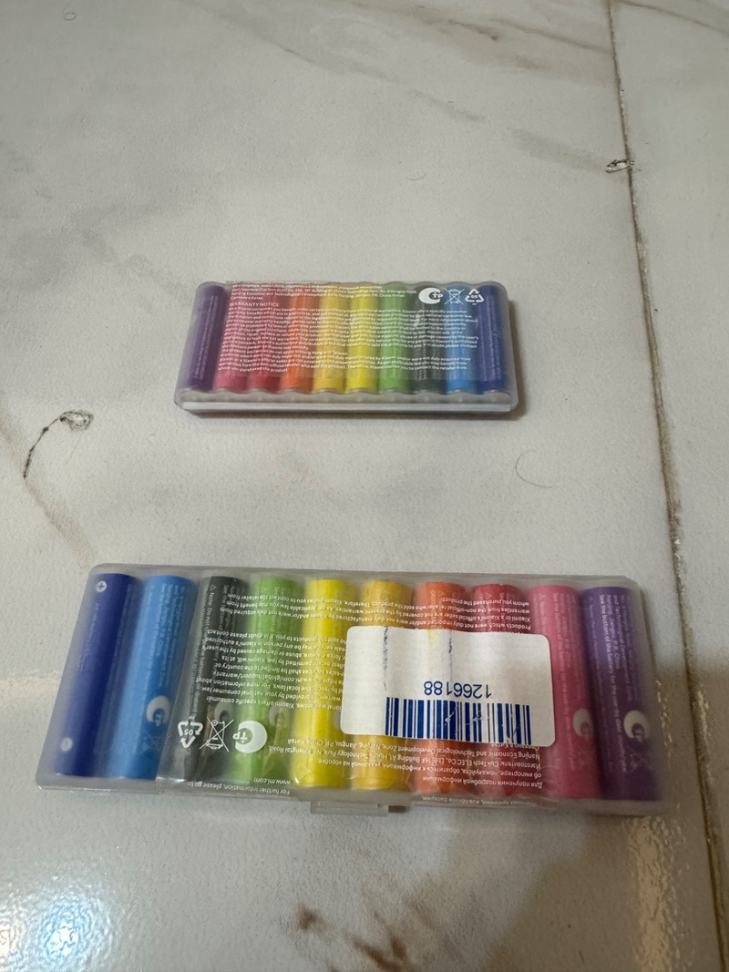 پک 10 تایی باتری رنگین کمانی قلمی شیائومی مدل Xiaomi ZI5 LR06 Alkaline AA