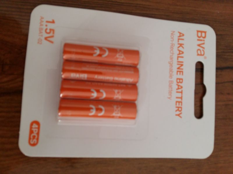 پک 4 تایی باتری نیم قلمی بیوا Biva BAT-02 Alkaline Battery