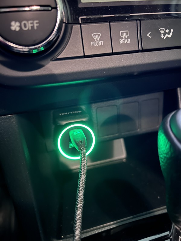 شارژر فندکی شیائومی Xiaomi CC07ZM 1A1C توان 100 وات همراه با کابل