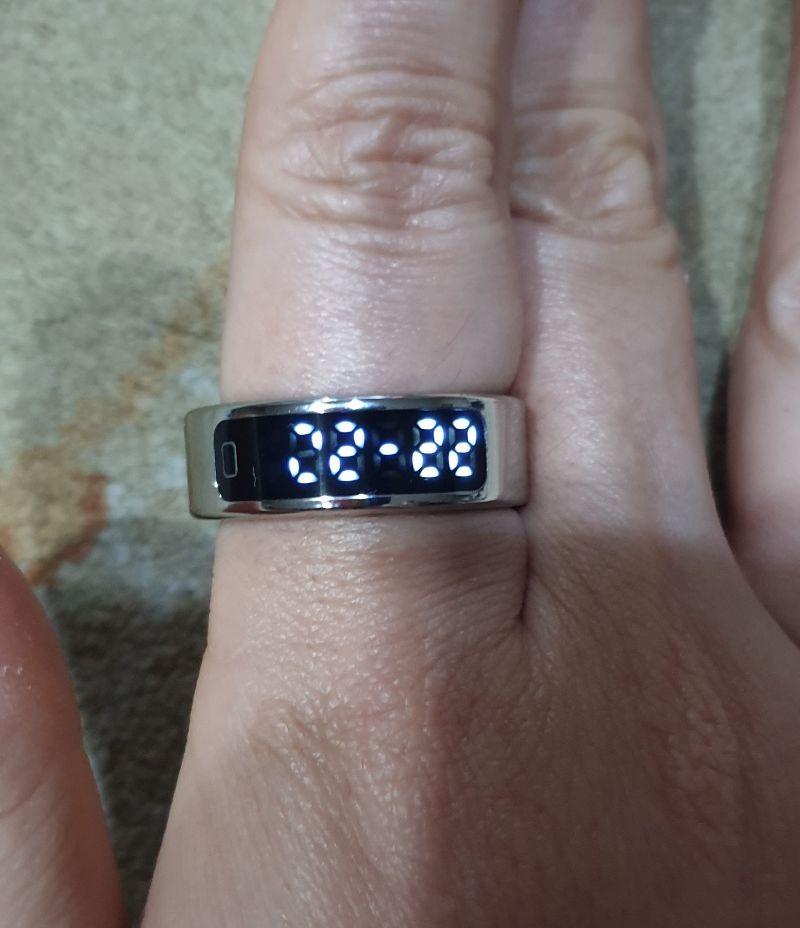 حلقه هوشمند بیوا Biva Ring-02 LED Smart Ring دارای صفحه نمایش