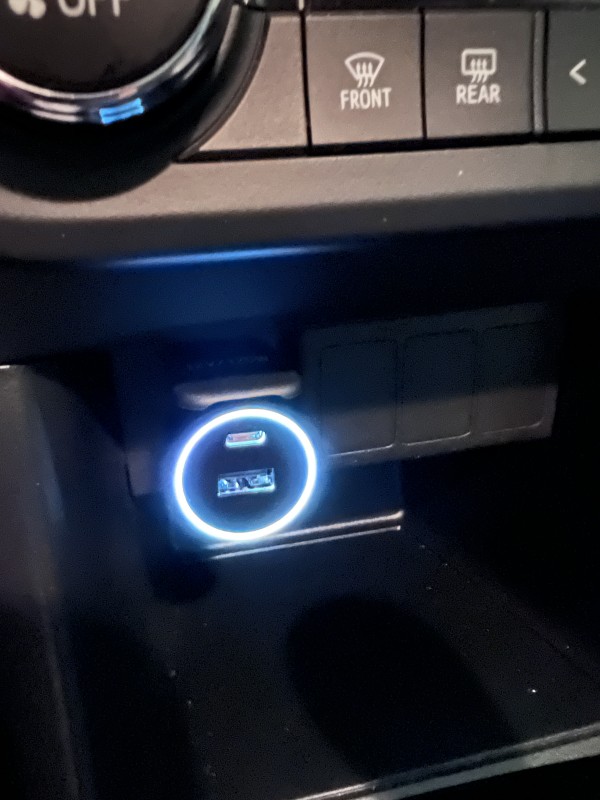 شارژر فندکی شیائومی Xiaomi CC07ZM 1A1C توان 100 وات همراه با کابل