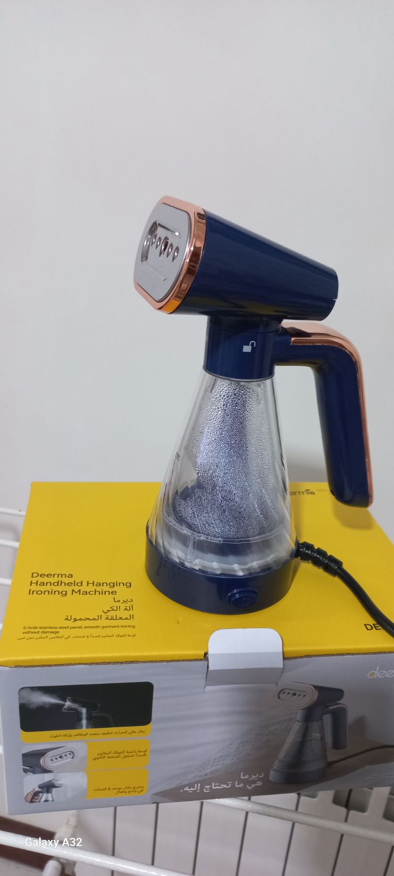 اتو بخار دستی شیائومی Xiaomi Deerma GT10W Handheld Garment Steamer توان 600 وات