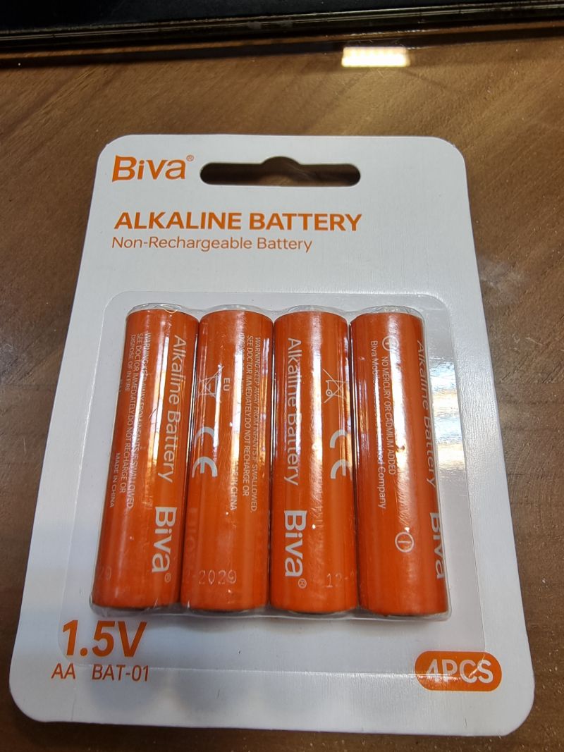 پک 4 تایی باتری قلمی بیوا Biva BAT-01 Alkaline Battery