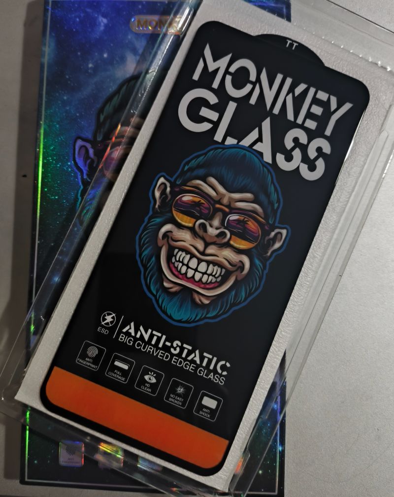 گلس تمام صفحه تمام چسب مانکی Xiaomi Poco X6 Pro 5G / Redmi K70E Monkey Anti Static Glass