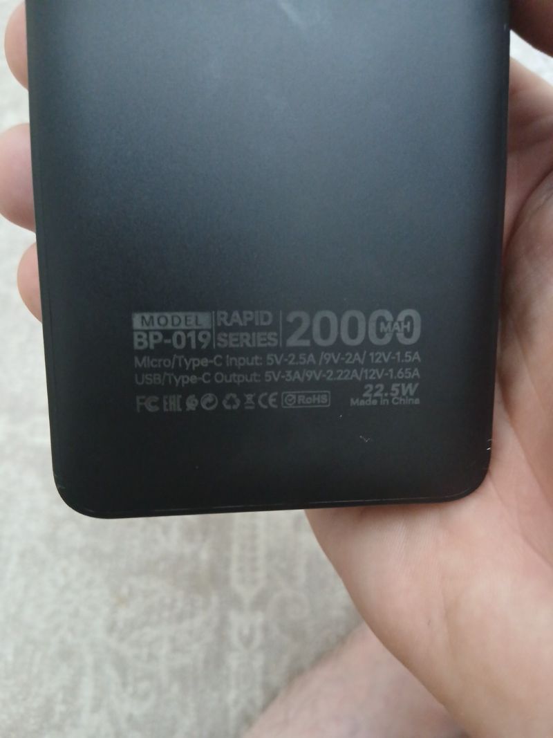 پاوربانک 20000 بیوا Biva BP-019 Power Bank Digital Display توان 22.5 وات