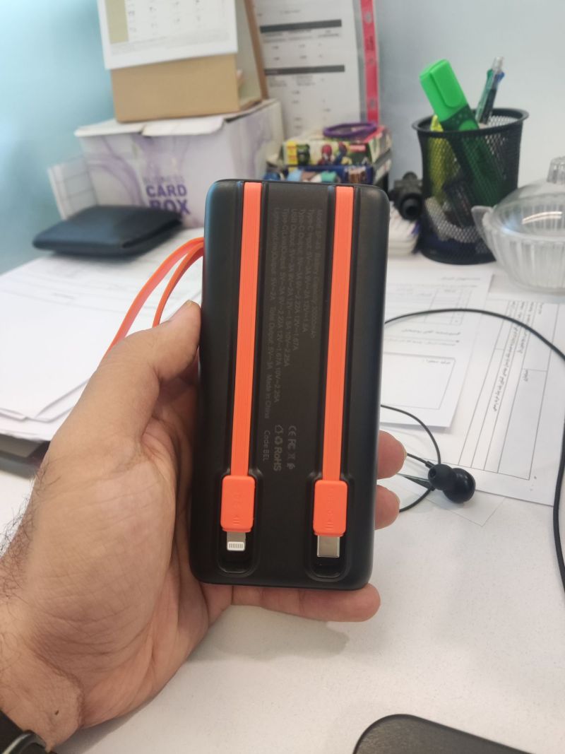 پاوربانک 30000 بیوا Biva BP-049 توان 22.5 وات همراه با کابل متصل
