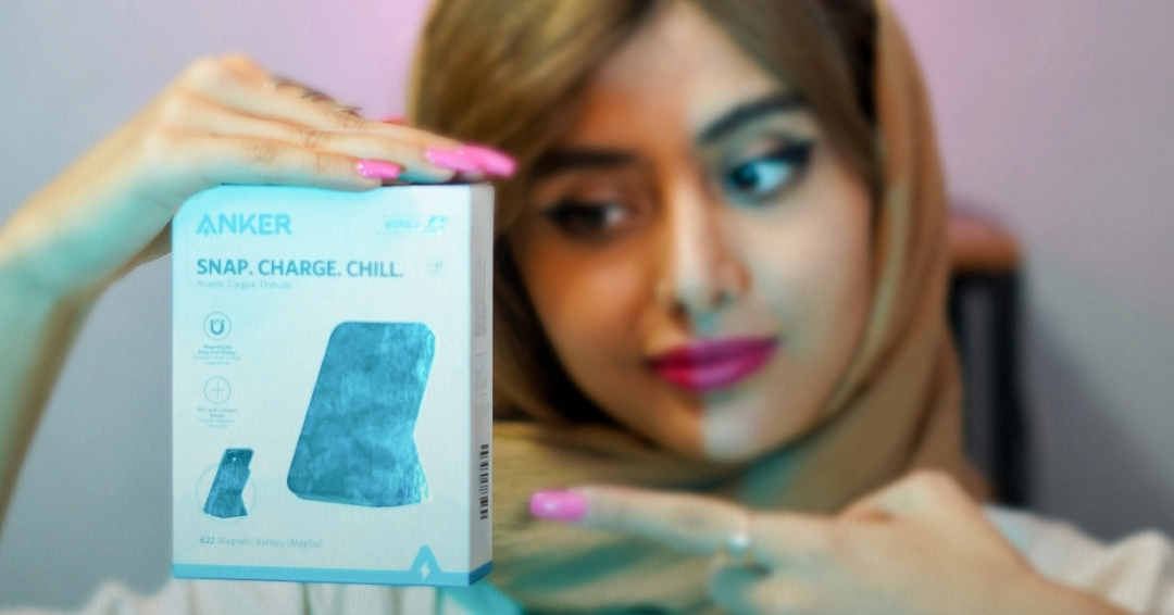 پاوربانک وایرلس 5000 مگنتی انکر Anker 622 MagGo A1611 دارای استند