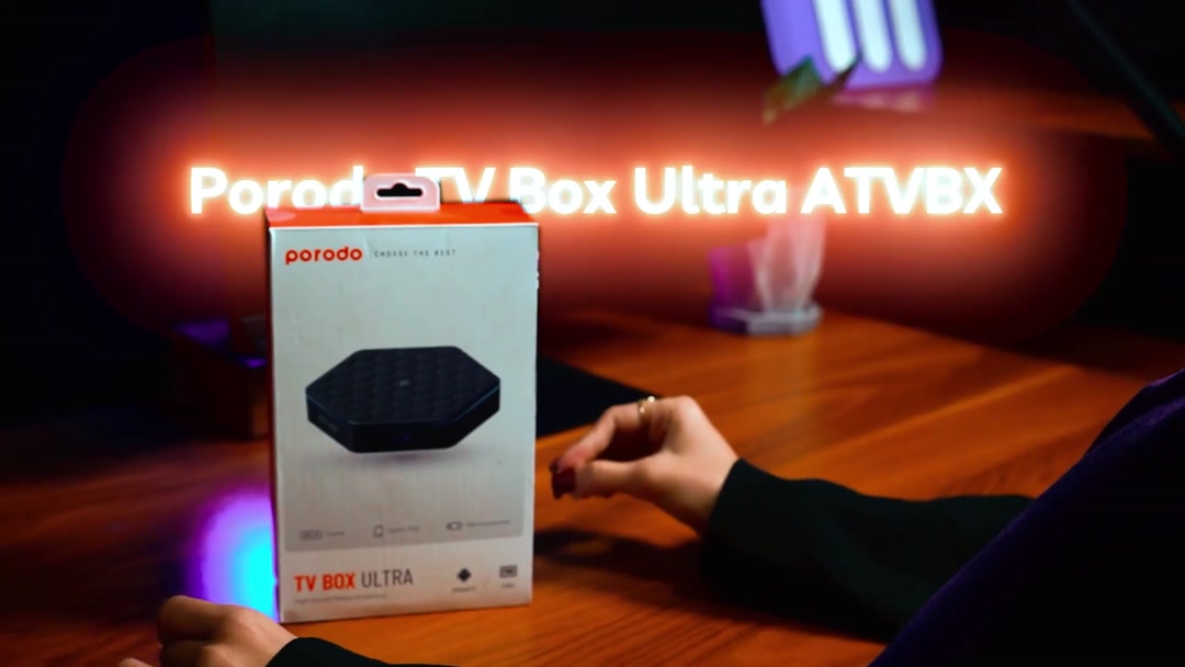 اندروید باکس پرودو Porodo TV Box Ultra ATVBX