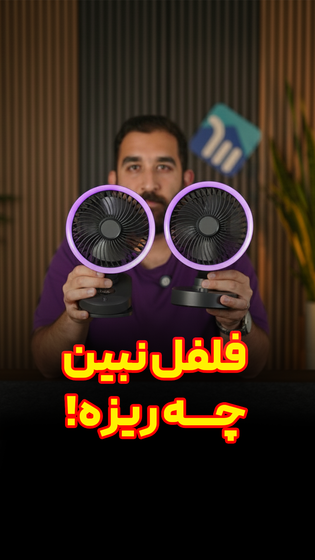 پنکه رومیزی شارژی بیوا Biva FA-03 Clamped and Hung Circulation Fan