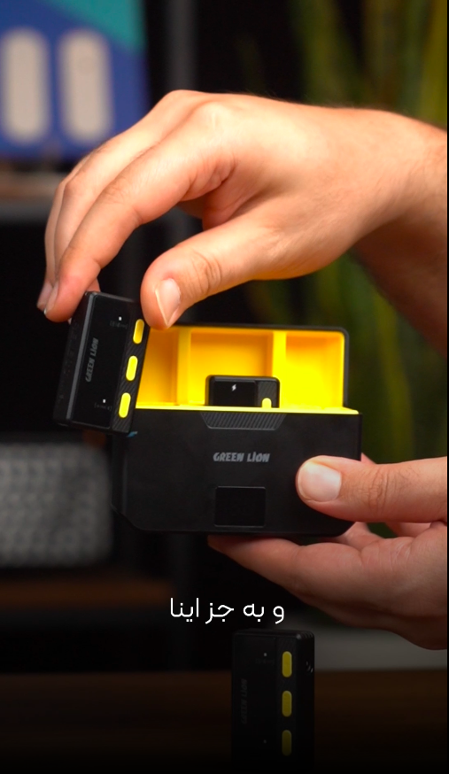 میکروفون بی سیم گرین لاین Green Lion Wireless Microphone GNWMICRTCBK دارای 2 فرستنده و ریموت کنترل